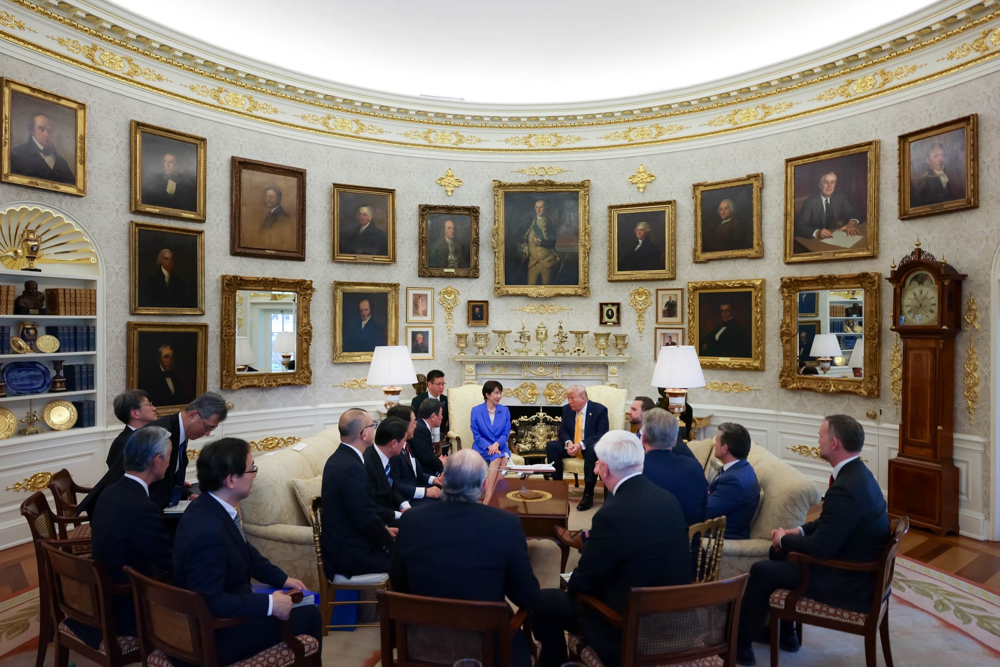 高市首相とトランプ大統領 ホワイトハウスでの首脳会談